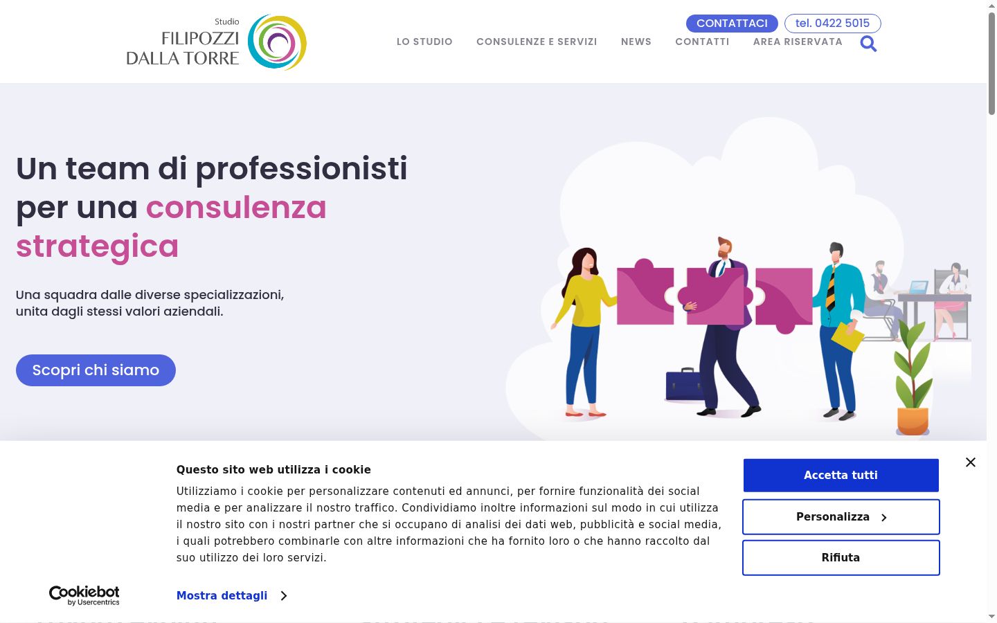 Screenshot van de toestemmingsbanner zoals getoond vóór enige interactie