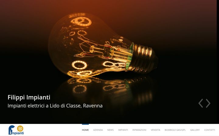 Screenshot of filippiimpianti.it
