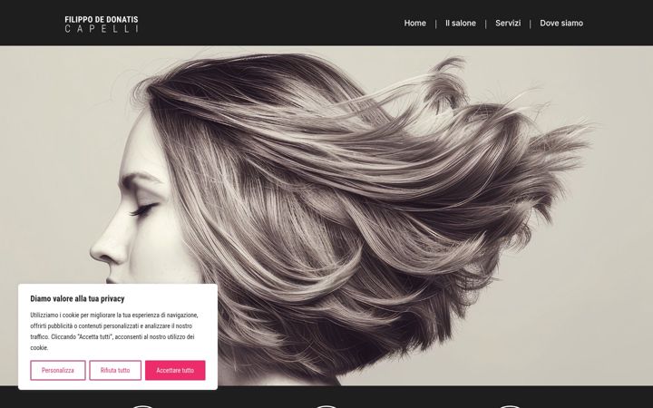 Screenshot of filippodedonatis.com