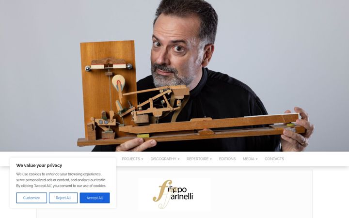 Screenshot of filippofarinelli.com