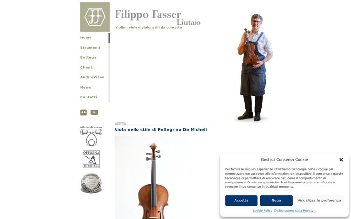 Screenshot of filippofasser.com