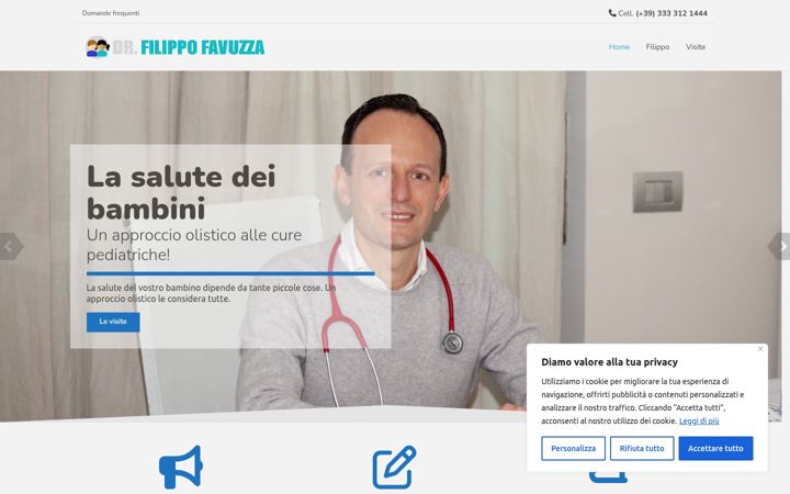 Snímek obrazovky filippofavuzza.it