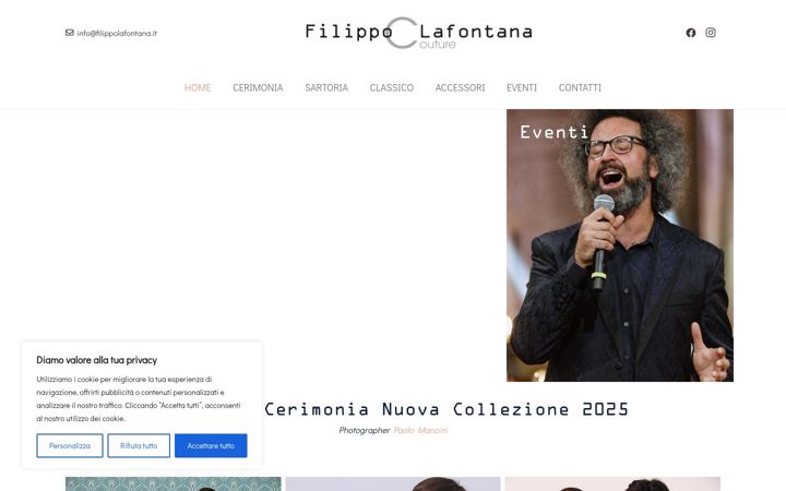 Snímek obrazovky filippolafontana.it