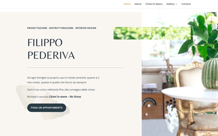 Screenshot of filippopederiva.it