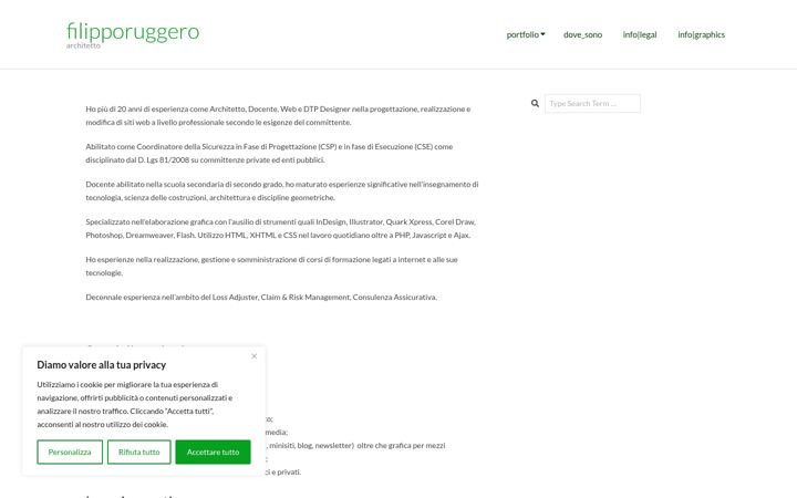 Screenshot di filipporuggero.it