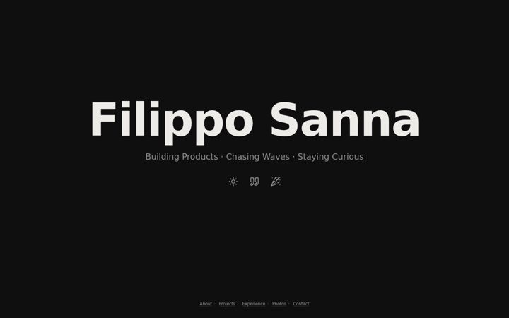 Screenshot of filipposanna.com