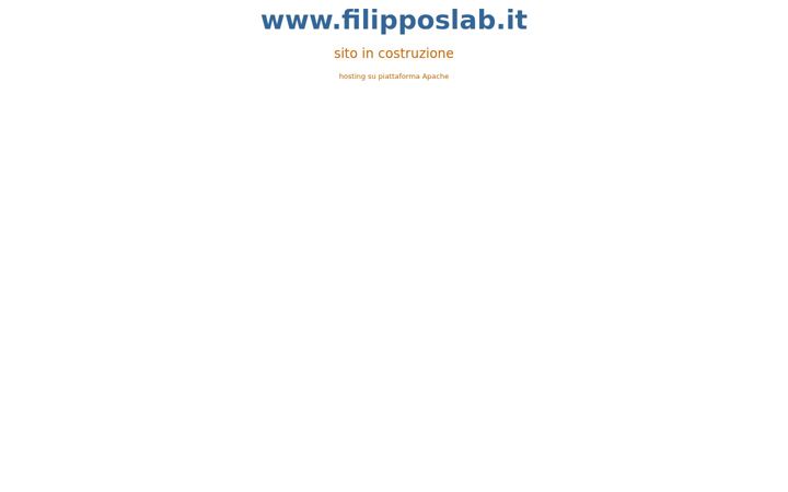 Screenshot of filipposlab.it