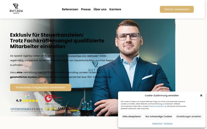 Screenshot of filiprutzen.de