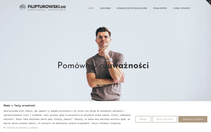 Screenshot von filipturowski.co