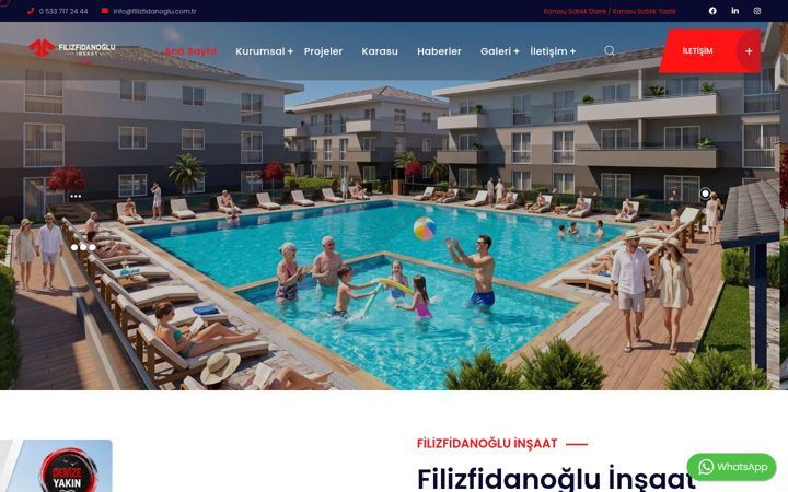 Screenshot of filizfidanogluinsaat.com.tr