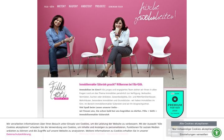 Screenshot of filla-goeth.de