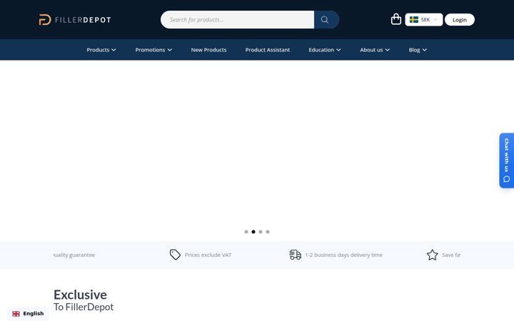 Screenshot of fillerdepot.com