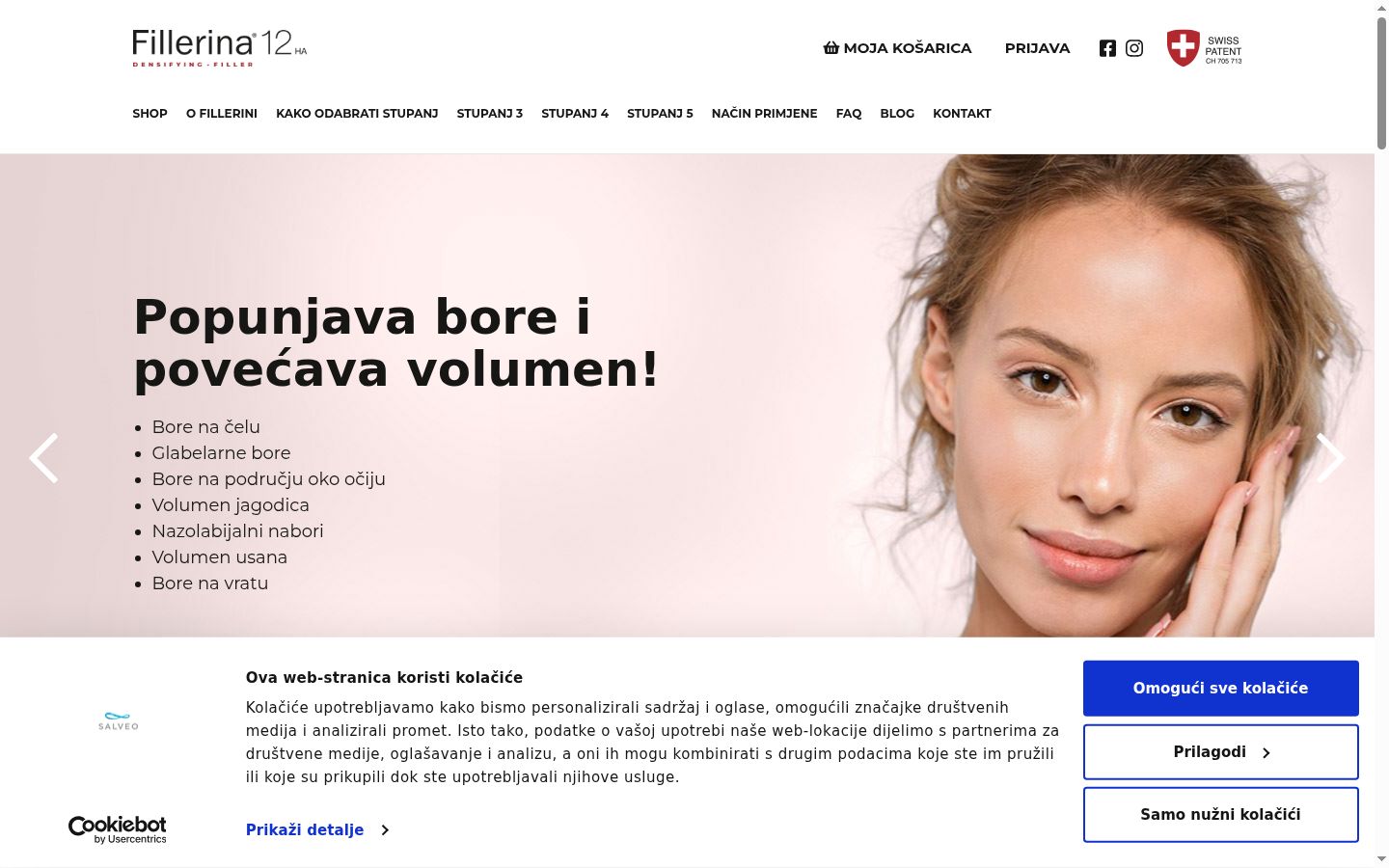 Screenshot tal-banner tal-kunsens muri qabel kwalunkwe interazzjoni