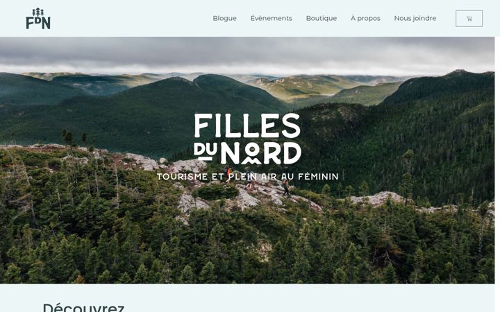 Screenshot of fillesdunord.ca