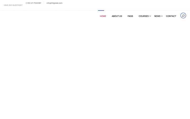 Screenshot of fillgreek.com