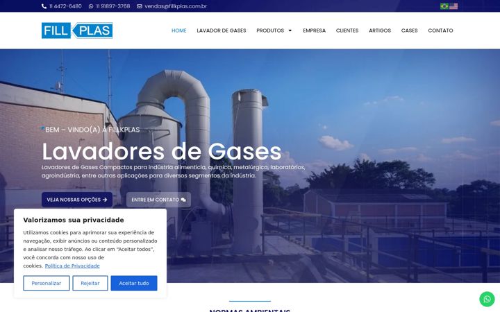 Screenshot of fillkplas.com.br