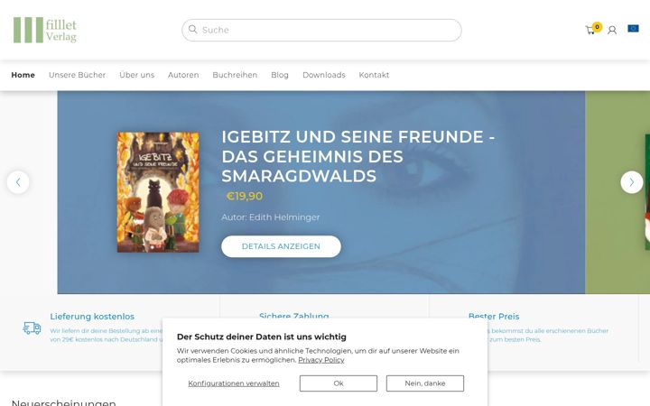 Screenshot of filllet-verlag.de