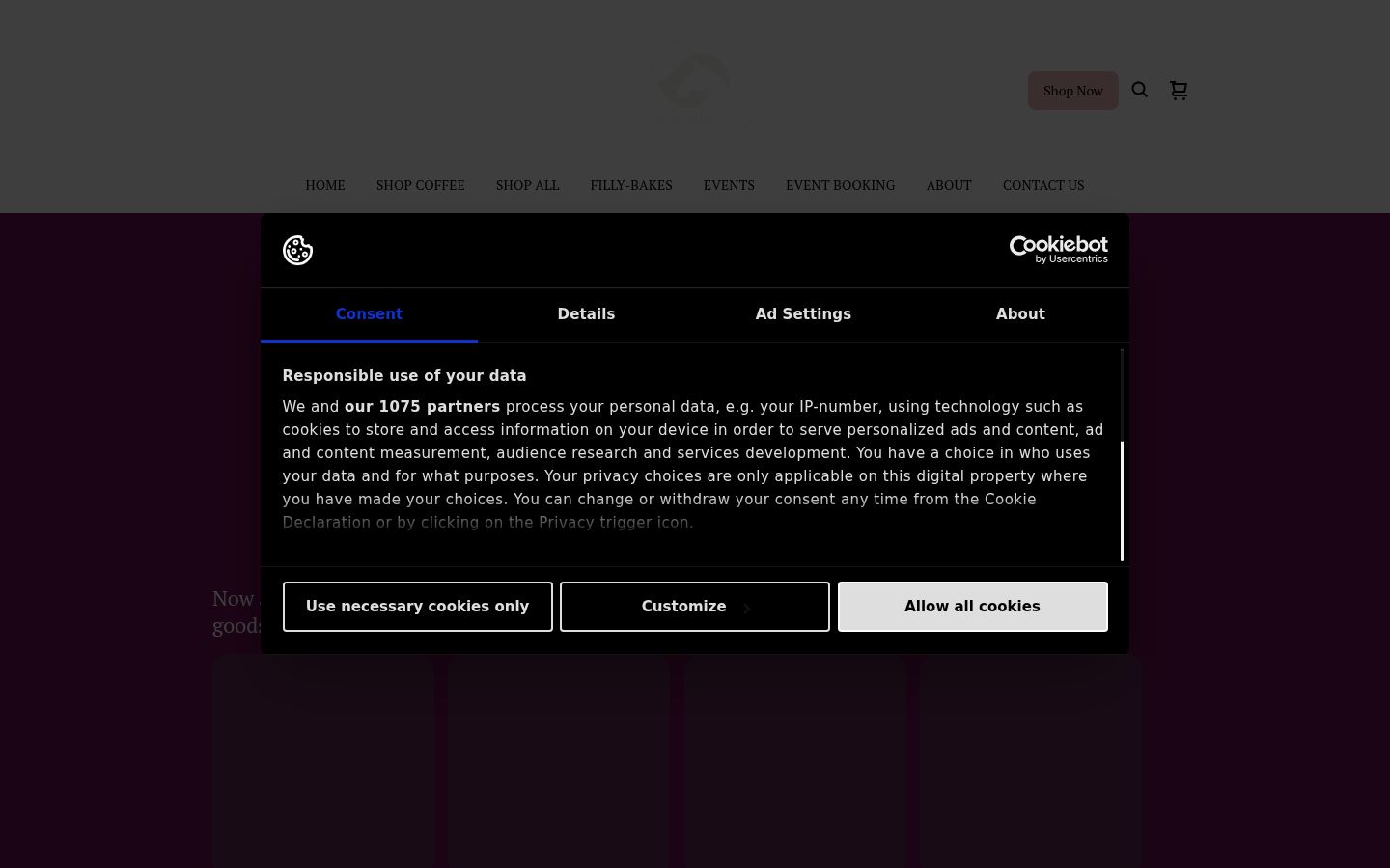 Sutikimo reklamjuostės, rodytos prieš bet kokią sąveiką, ekrano kopija