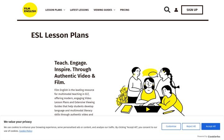 Screenshot of film-english.com