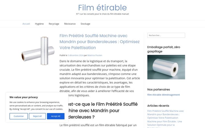 Skjermbilde av film-etirable.net