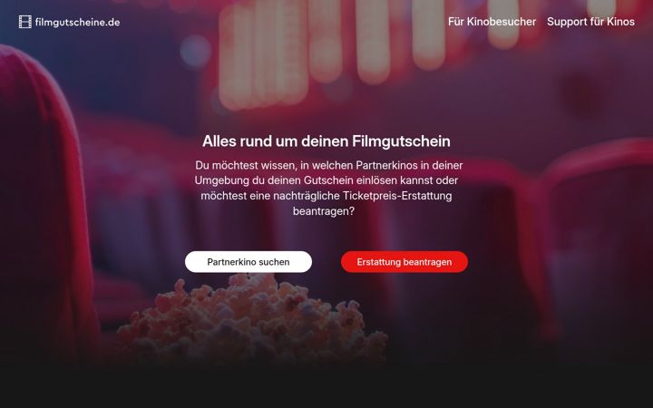 Screenshot of film-gutscheine.at