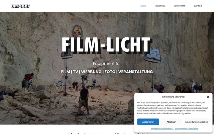 Screenshot of film-licht.de