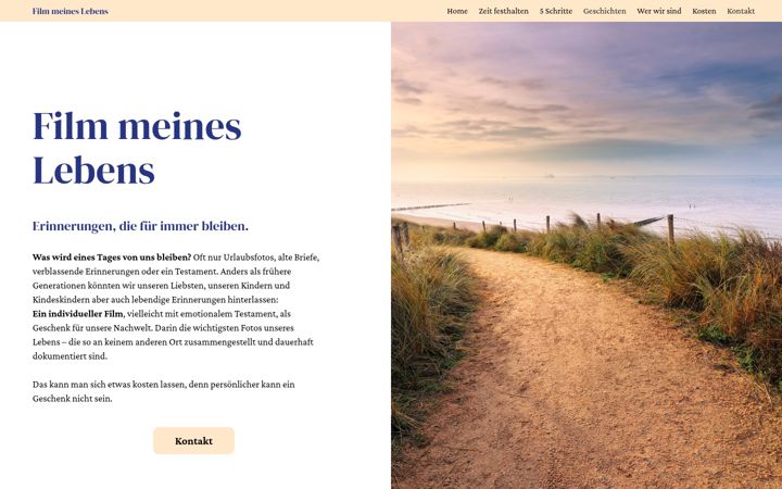 Screenshot of film-meines-lebens.de
