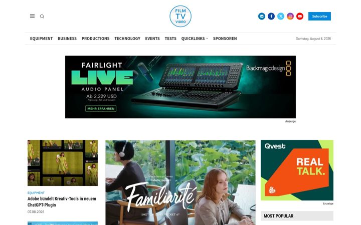 Screenshot of film-tv-video.com