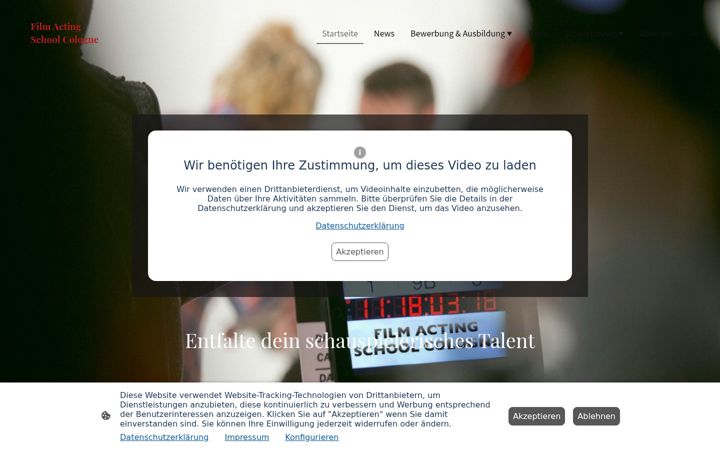 Screenshot of filmactingschool.de