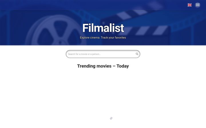 Screenshot of filmalist.com