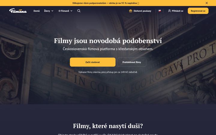 Screenshot of filmana.cz