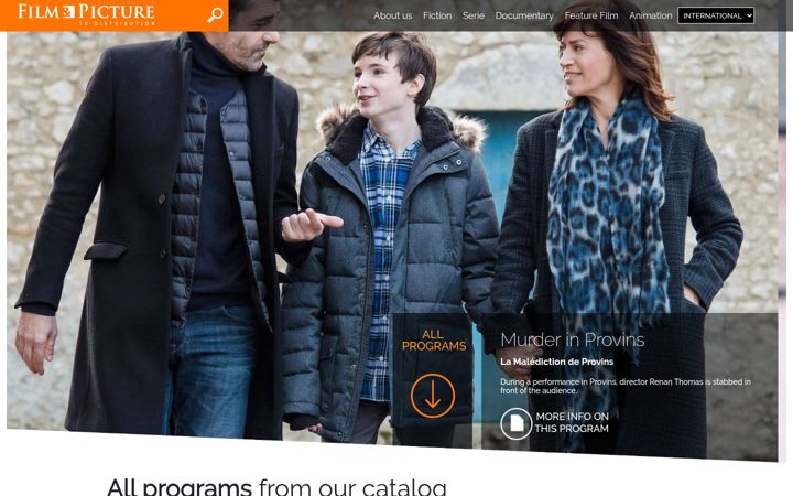 Screenshot of filmandpicture.com