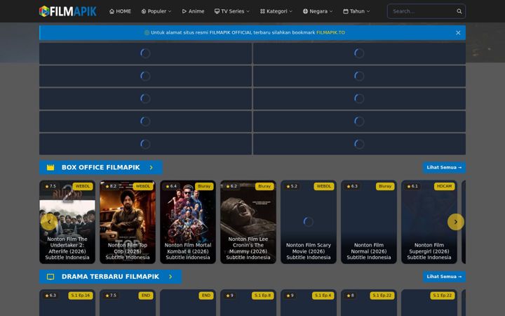 Screenshot of filmapik.fitness