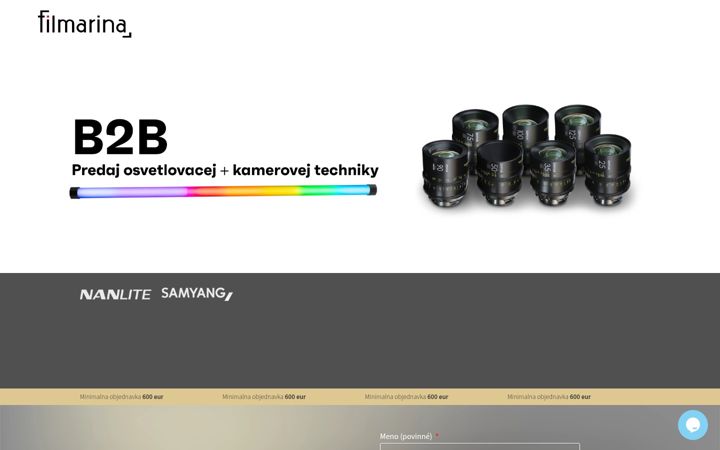 Screenshot of filmarinashop.sk