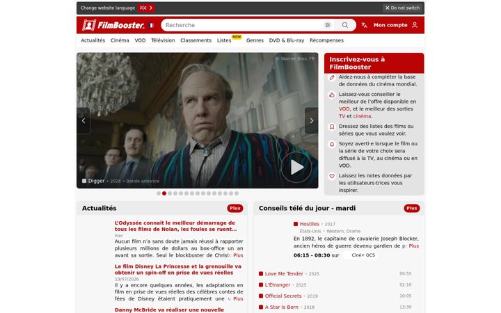 Screenshot di filmbooster.fr