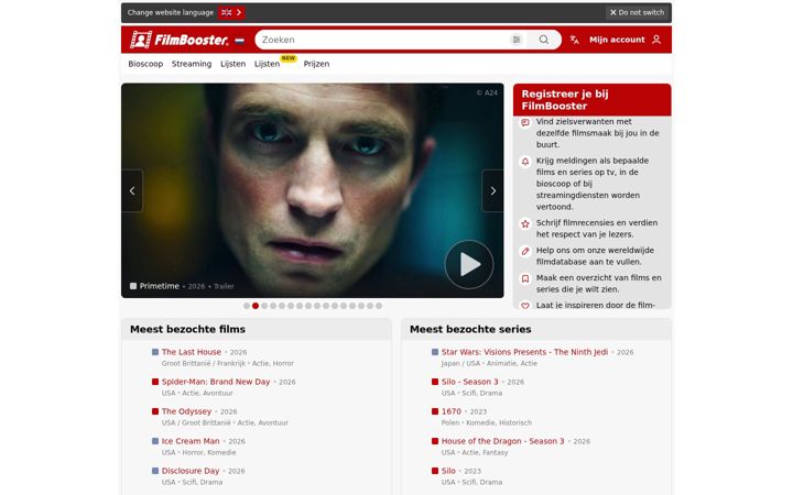 Screenshot of filmbooster.nl