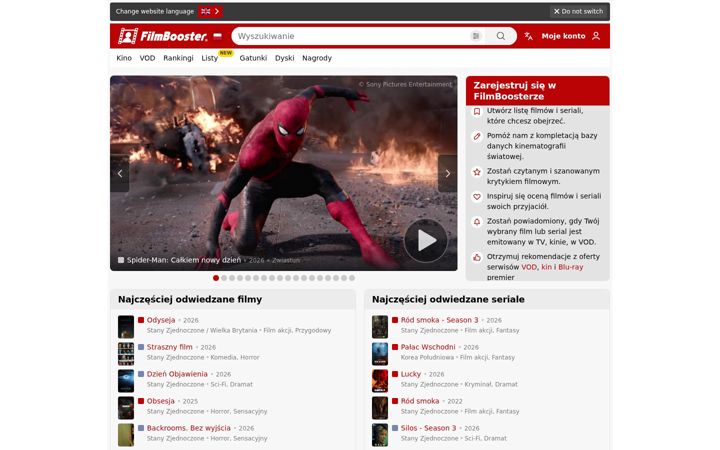 Screenshot of filmbooster.pl