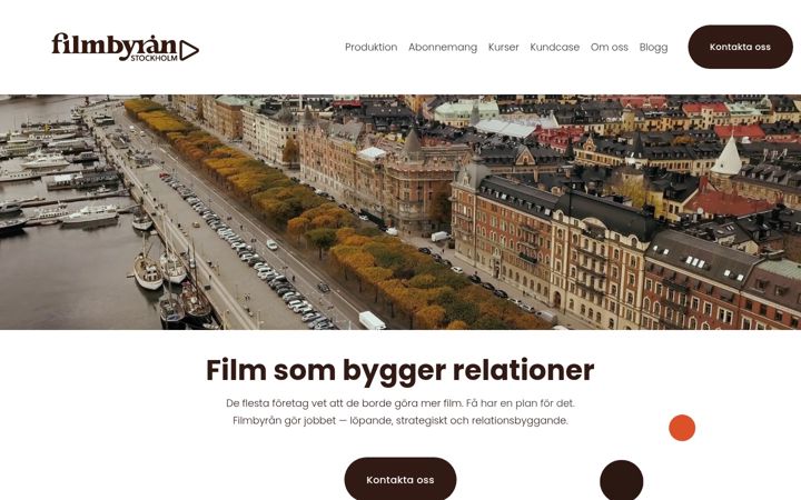 Skærmbillede af filmbyran.se