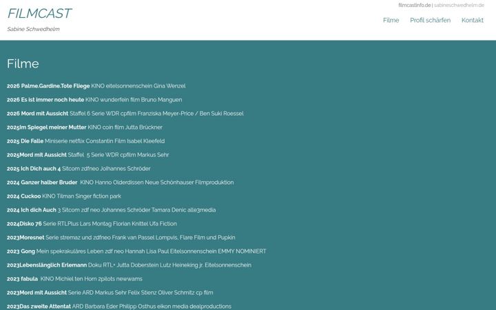 Screenshot of filmcastinfo.de