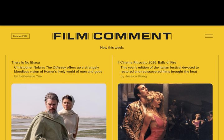 Screenshot of filmcomment.com