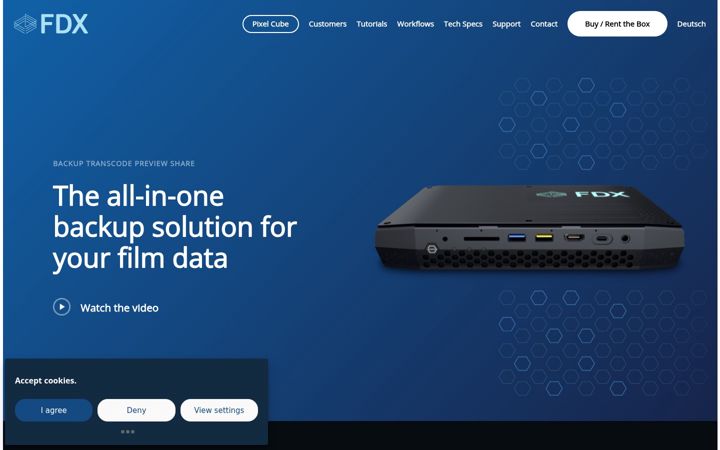 Screenshot of filmdatabox.com