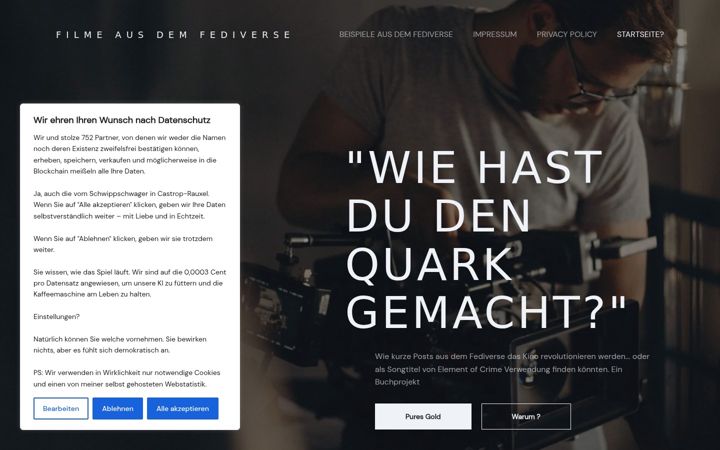Screenshot of filmeausdemfediverse.de