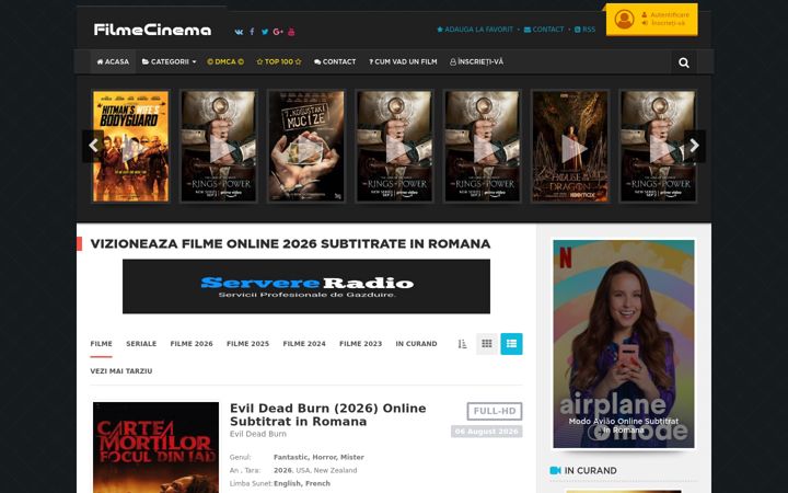 Screenshot of filmecinema.net