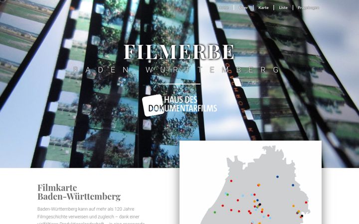 Ekrānuzņēmums no filmerbe-bw.de