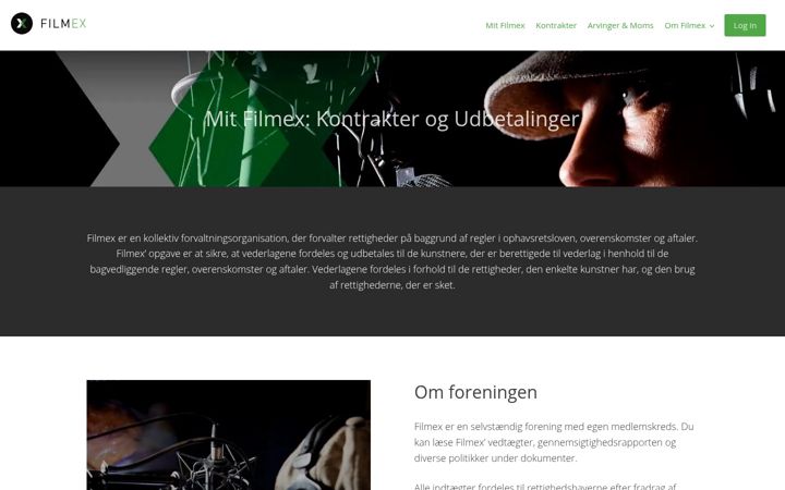 Screenshot of filmex.dk