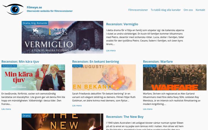 Screenshot of filmeye.se
