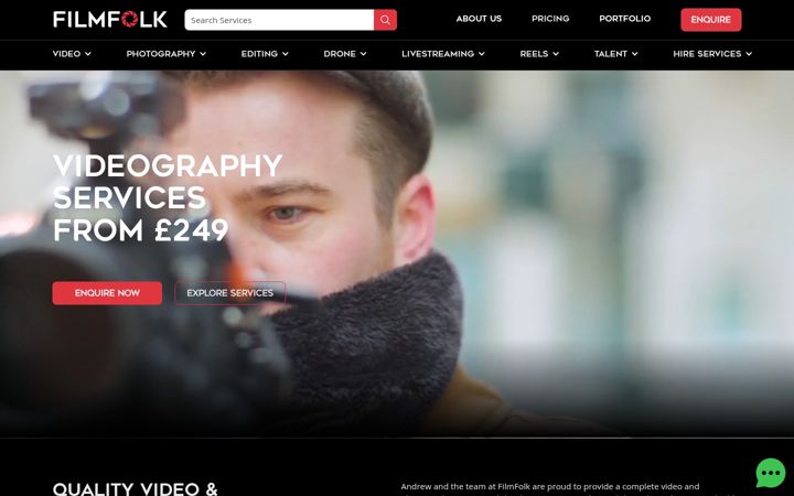 Screenshot of filmfolk.com