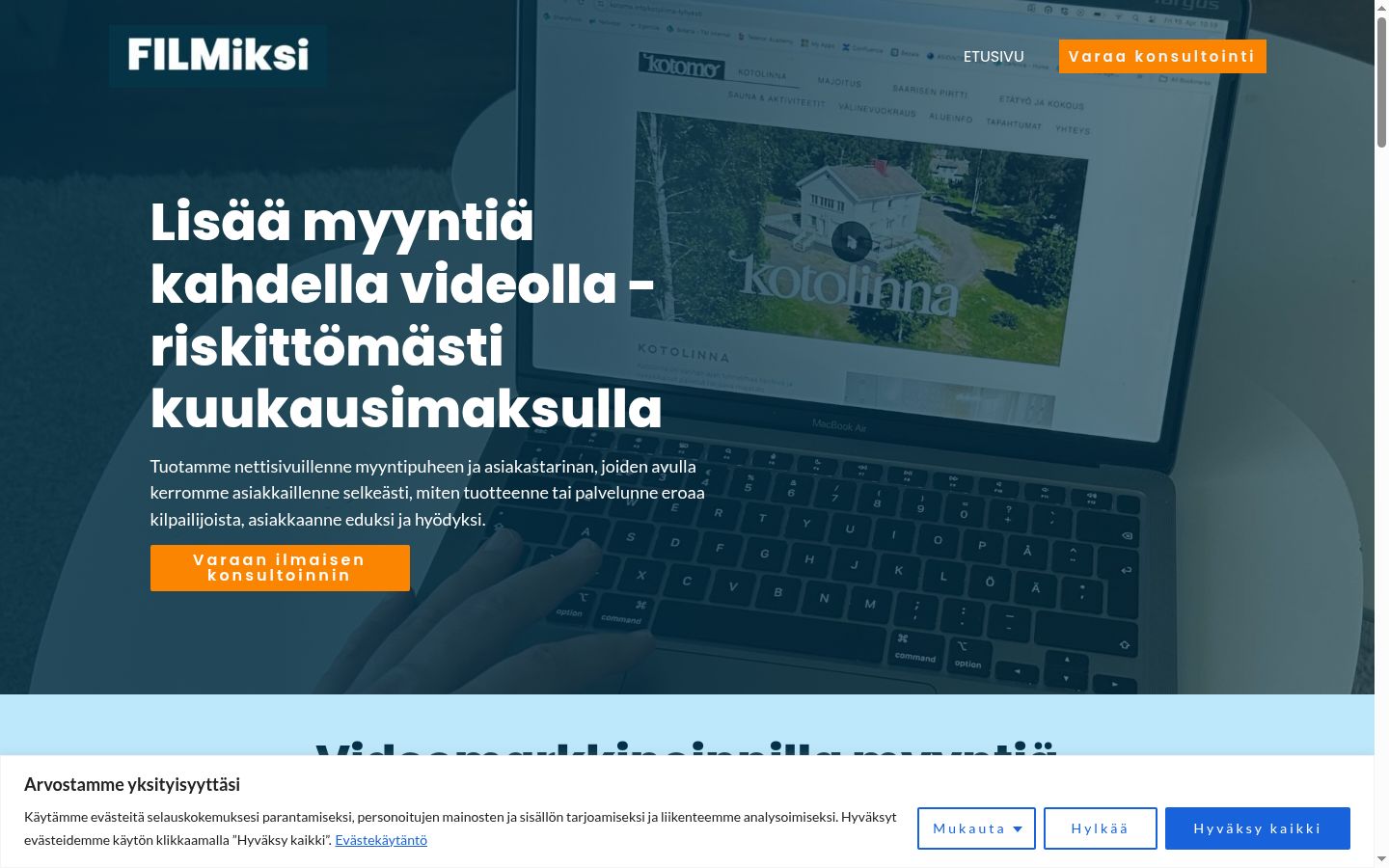 Zrzut ekranu banera zgody wyświetlanego przed jakąkolwiek interakcją