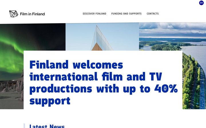 Screenshot of filminfinland.com