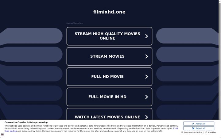 Screenshot of filmixhd.one